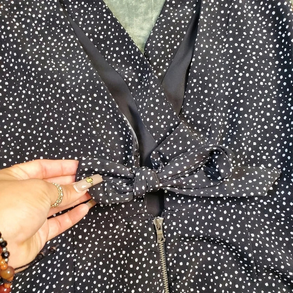 Sam Edelman Enchanted Kiss Polka Dot Black Jumpsuit - Picture 11 of 11